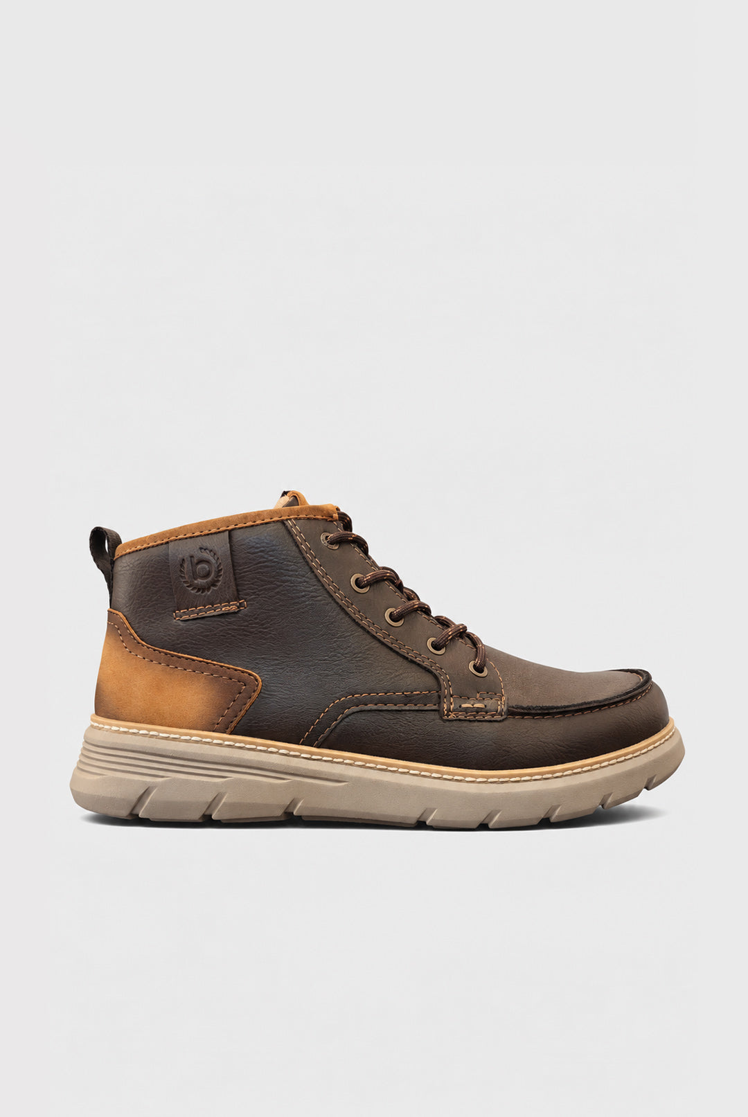 Lace-Up Light Weight Boot - Brown