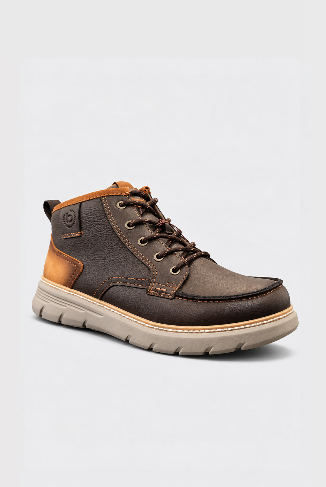 Lace-Up Light Weight Boot - Brown