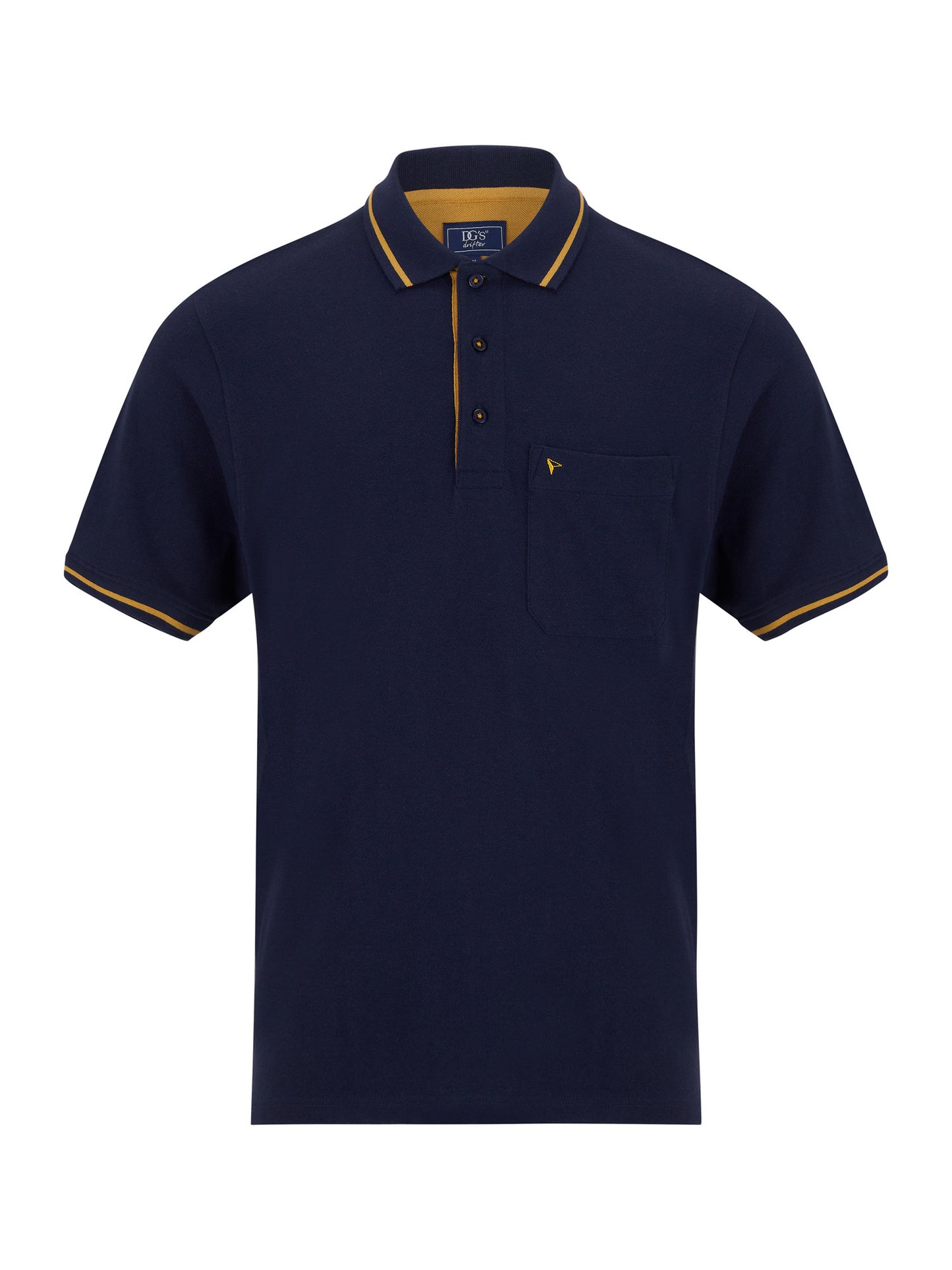 DG's Drifter Short Sleeve Polo Top - Navy