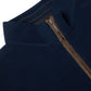 Cotton-Rich Quarter Zip - Dark Blue