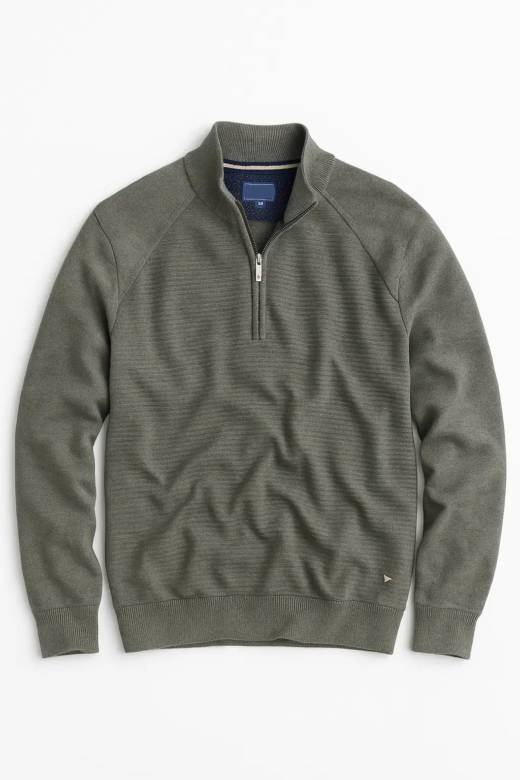 Super-Soft Cotton Rich Quarter Zip - Sage Green