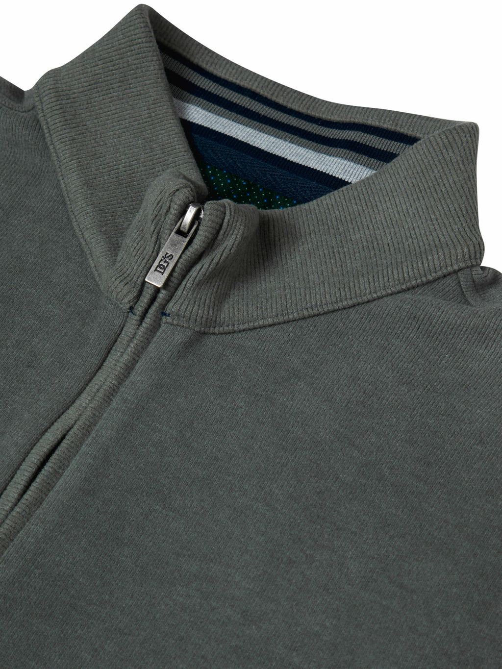Super-Soft Cotton Rich Quarter Zip - Sage Green