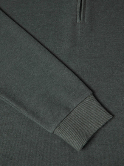 Super-Soft Cotton Rich Quarter Zip - Sage Green