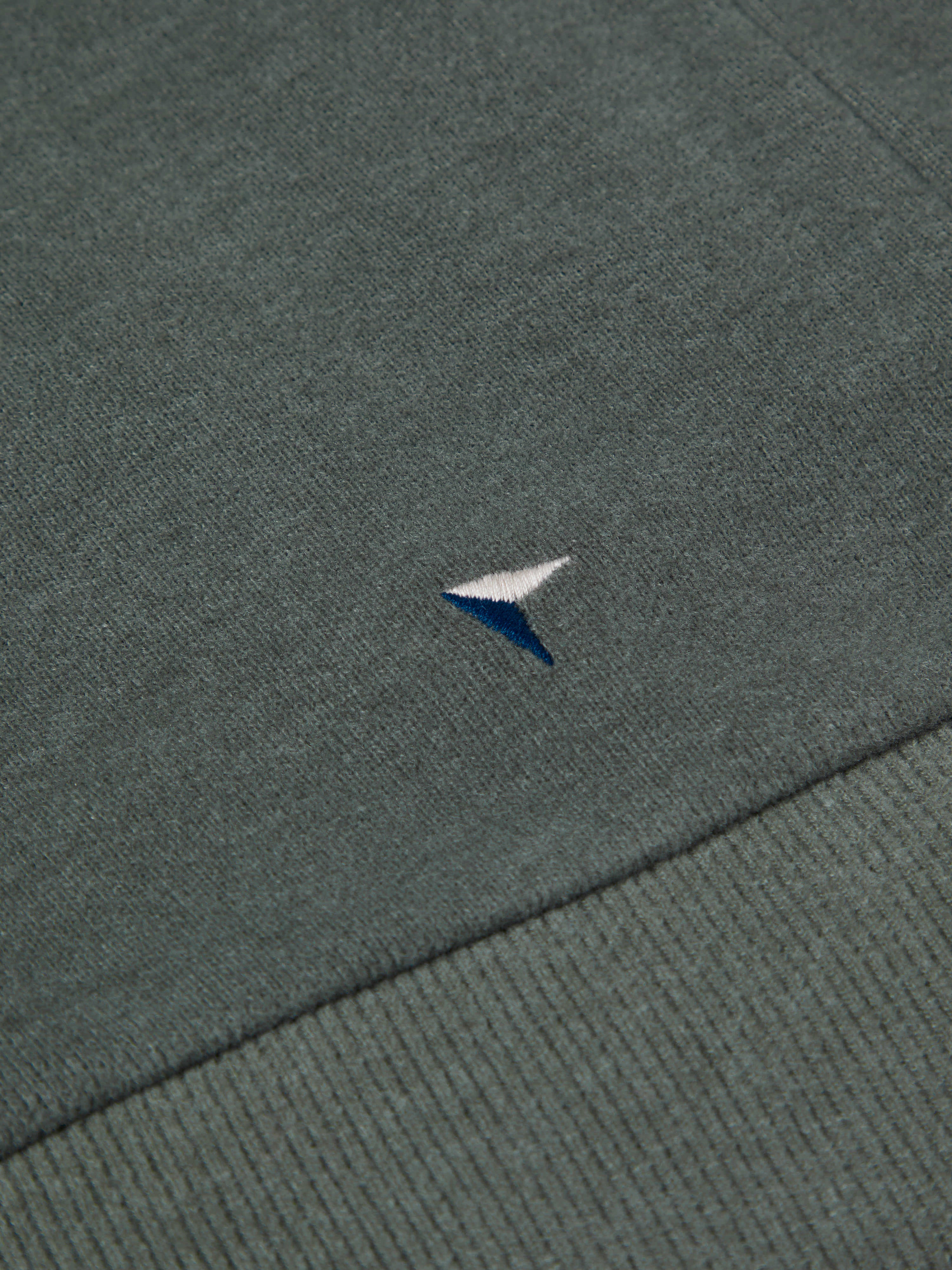 Super-Soft Cotton Rich Quarter Zip - Sage Green