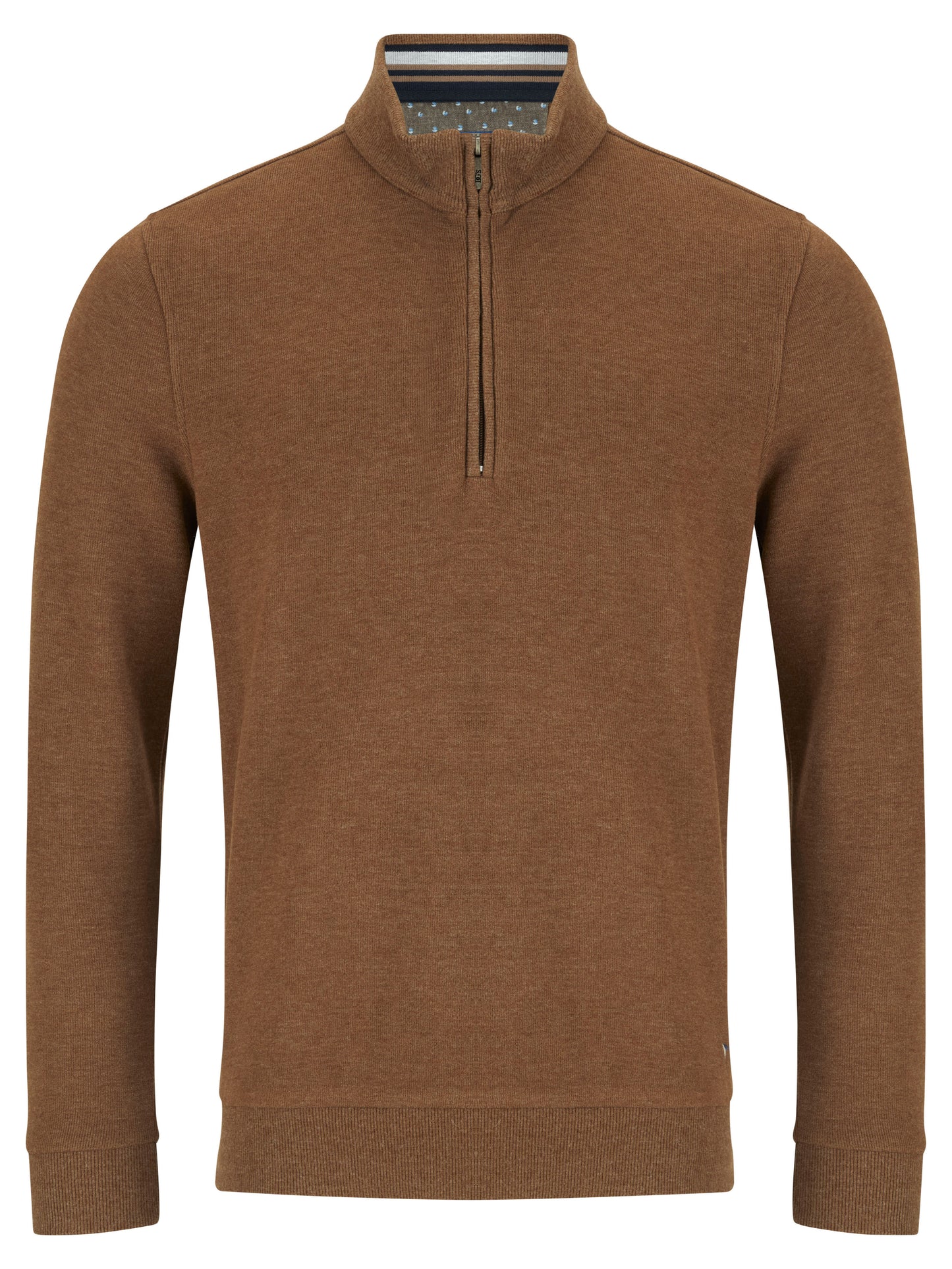 Super-Soft Cotton Rich Quarter Zip - Camel