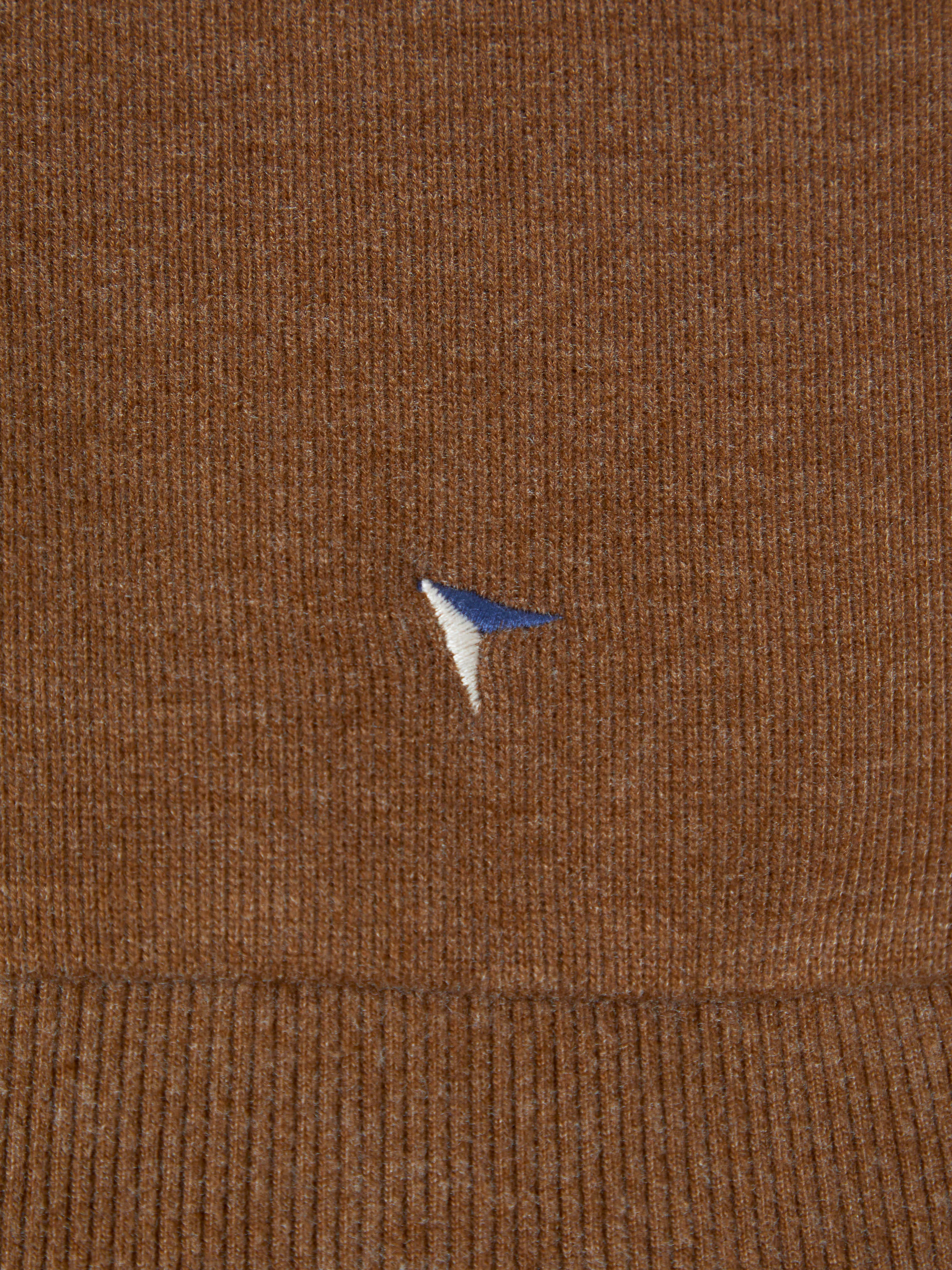 Super-Soft Cotton Rich Quarter Zip - Camel