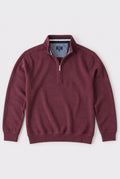 Super Soft Cotton 1/4 Zip Jumper - Burgundy