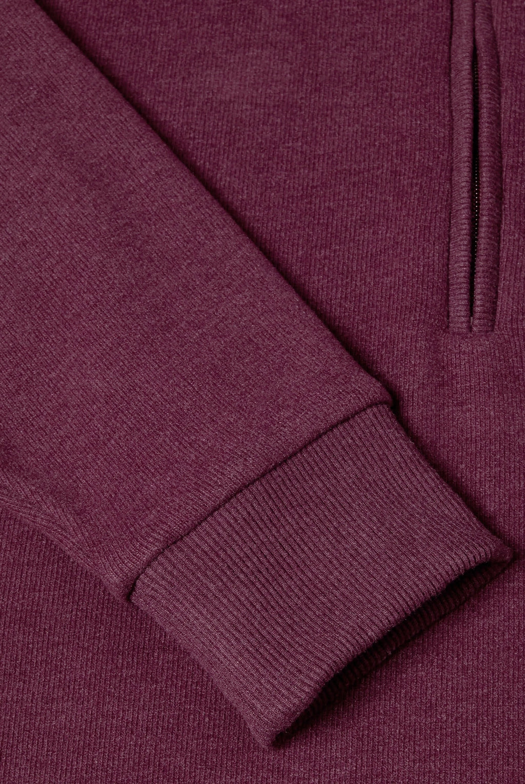 Super Soft Cotton 1/4 Zip Jumper - Burgundy