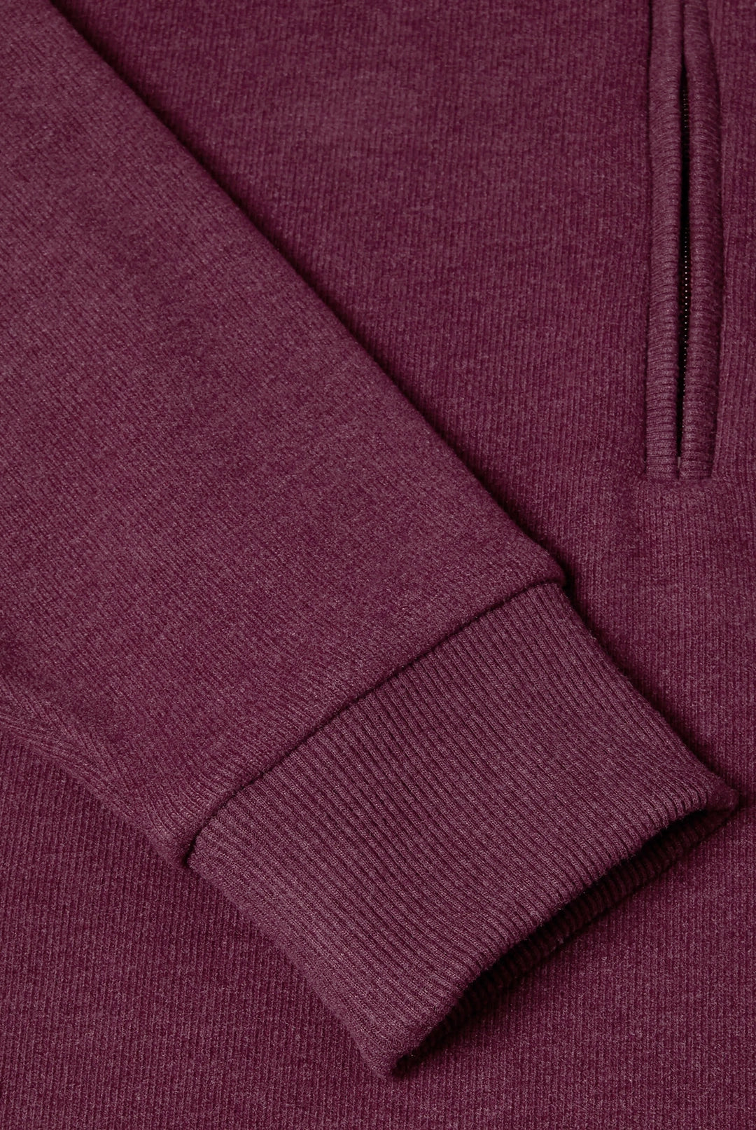 Super Soft Cotton 1/4 Zip Jumper - Burgundy