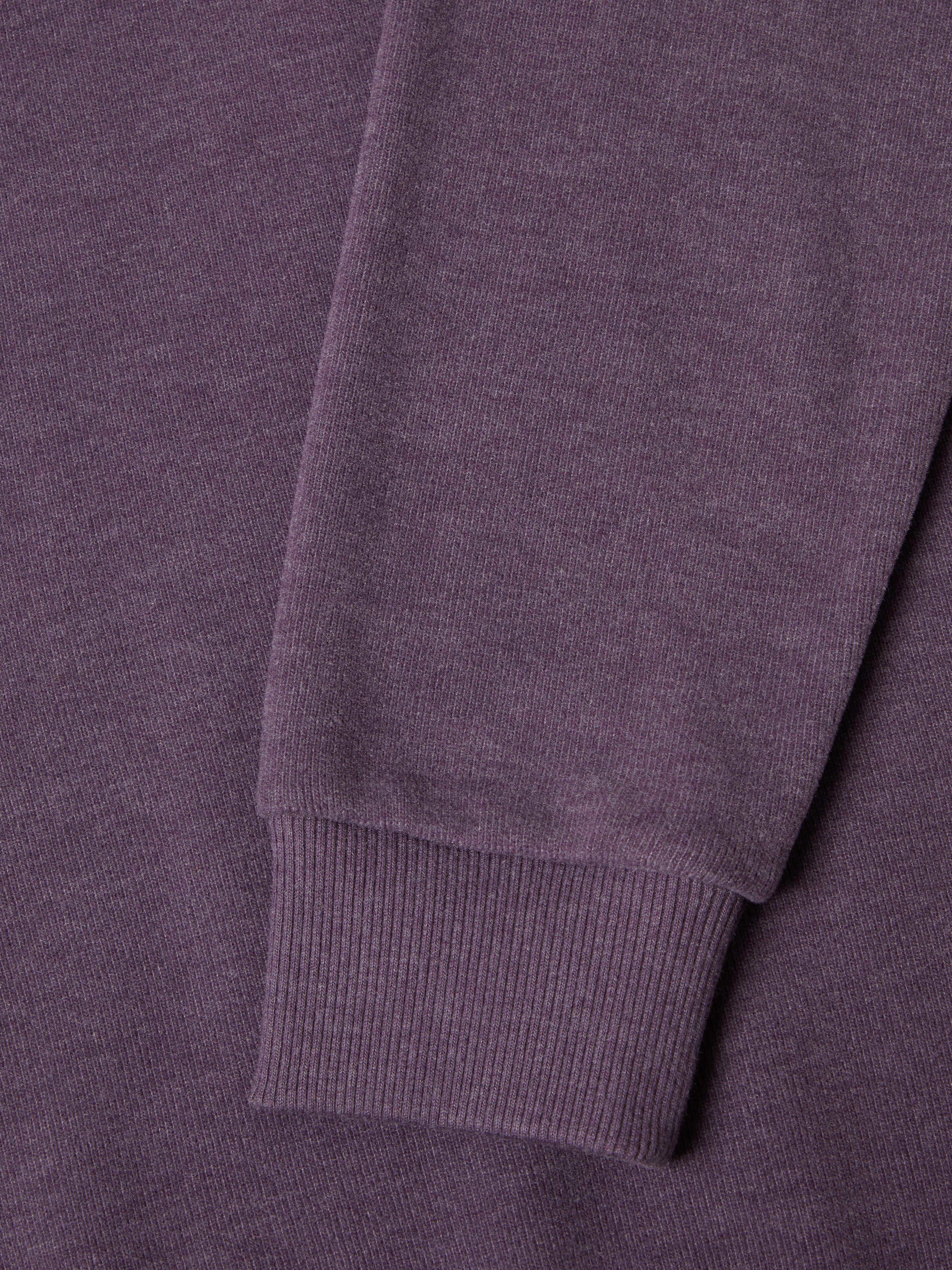 Super-Soft Cotton Rich Quarter Zip - Mauve Purple