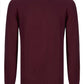 Cotton-Mix Crew-neck Jumper - Red