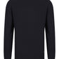 Cotton-Mix Crew-neck Jumper - Navy