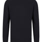 Cotton-Mix Crew-neck Jumper - Navy