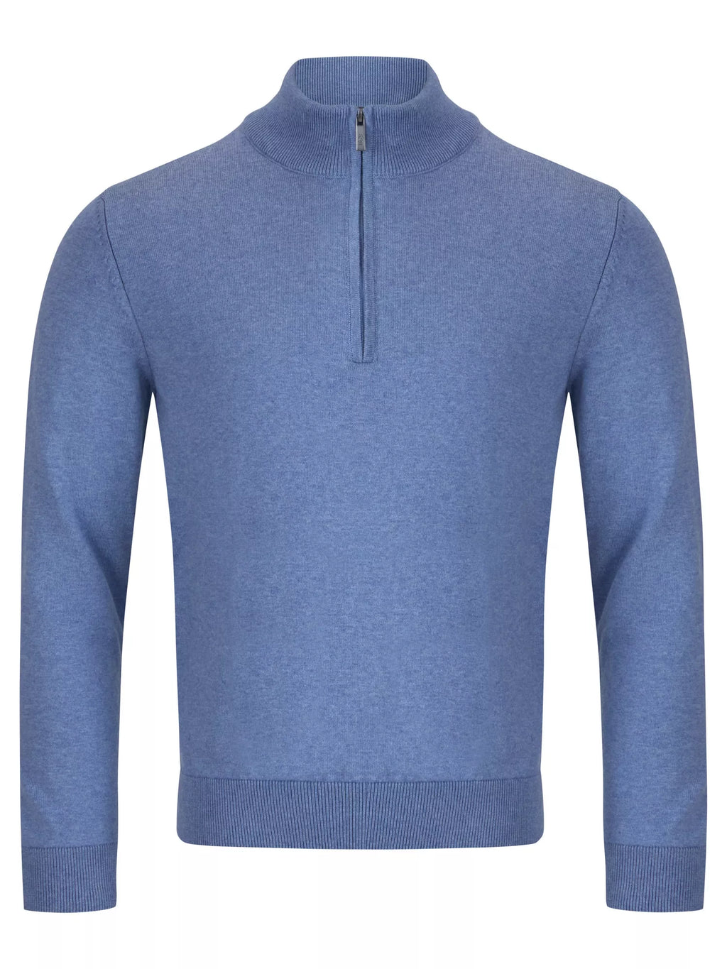 DG's Drifter Long Sleeve Half Zip Sweater - Sky Blue