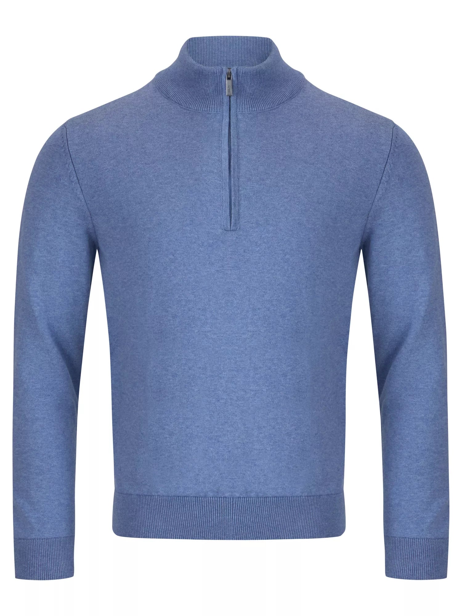 DG's Drifter Long Sleeve Half Zip Sweater - Sky Blue