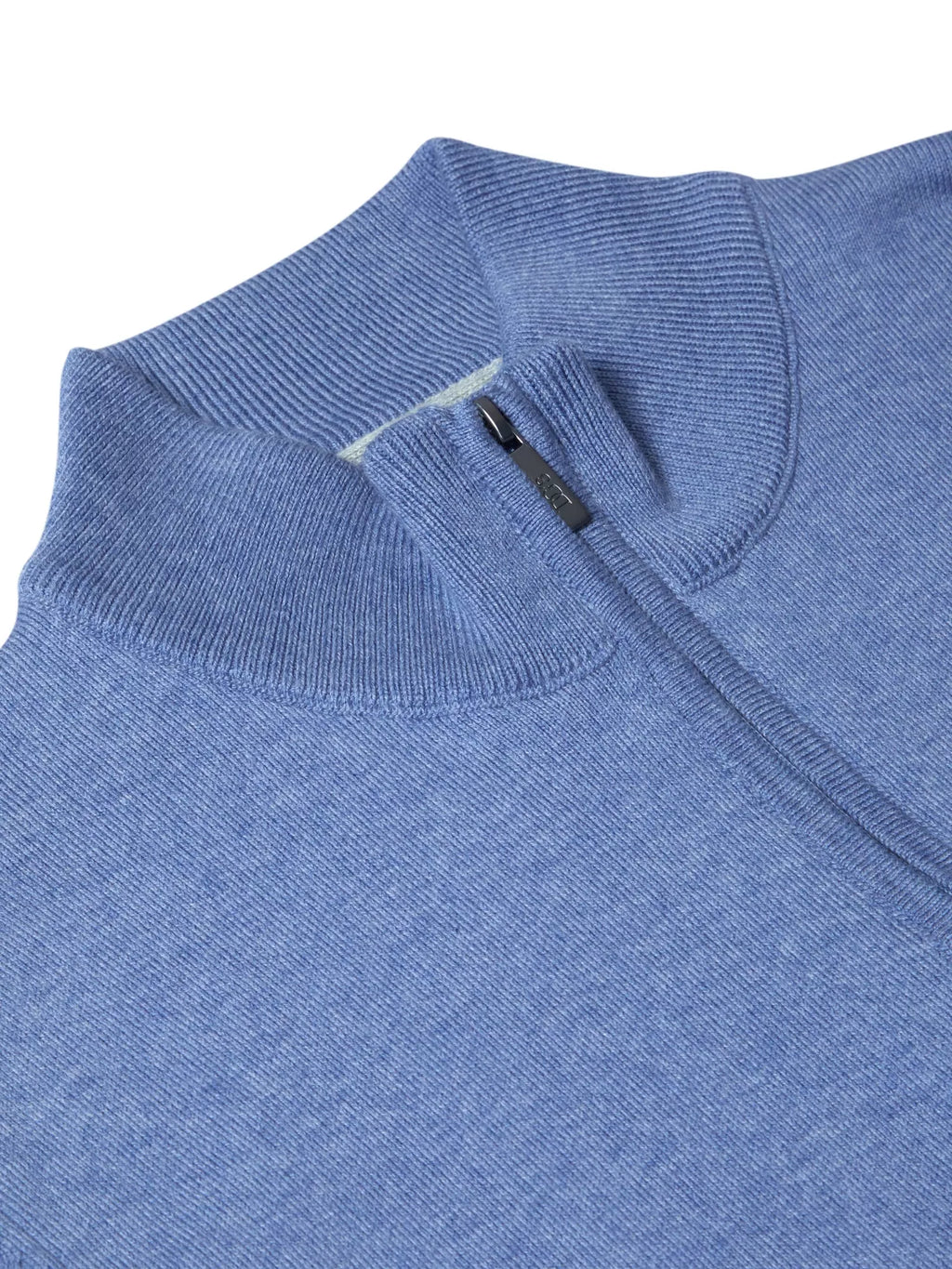 DG's Drifter Long Sleeve Half Zip Sweater - Sky Blue