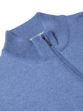 DG's Drifter Long Sleeve Half Zip Sweater - Sky Blue