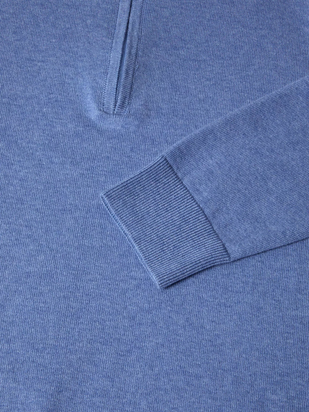 DG's Drifter Long Sleeve Half Zip Sweater - Sky Blue