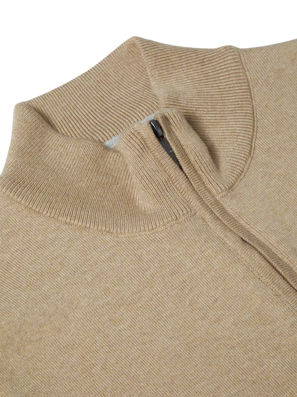 DG's Drifter Long Sleeve Half Zip Sweater - Light Brown