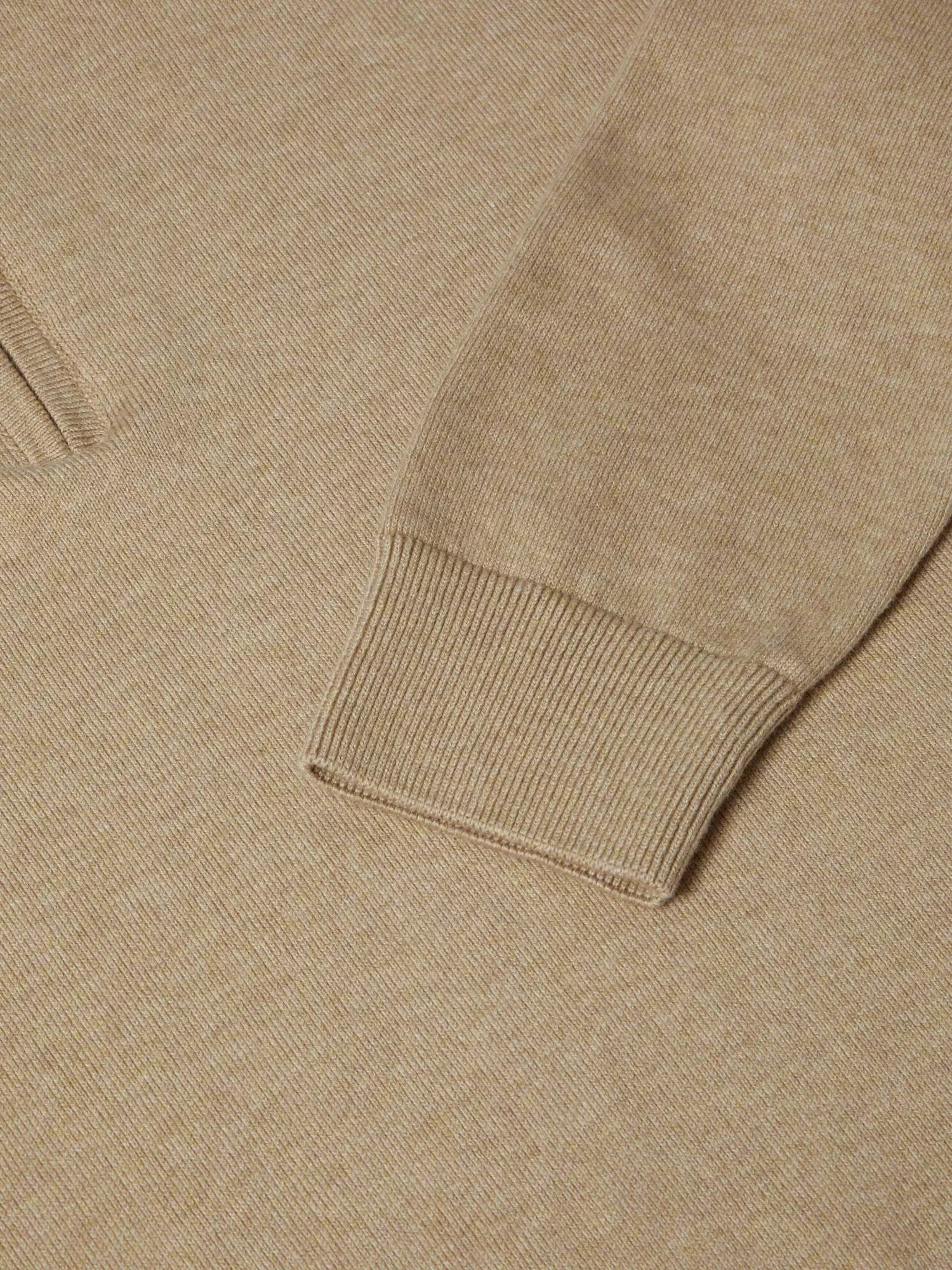 DG's Drifter Long Sleeve Half Zip Sweater - Light Brown