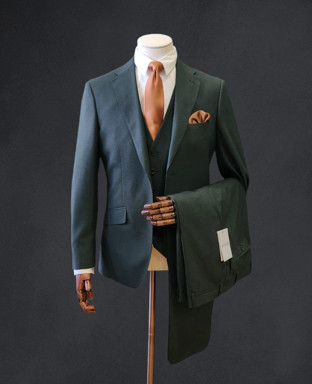 Harcourt Dark Green Suit - Trousers