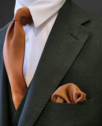 Dark Green 3 Piece Tailored Fit Suit - Jacket