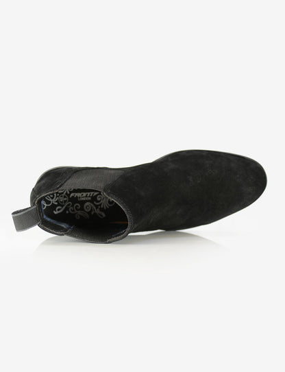Douglas Chelsea Boot - Black Suede