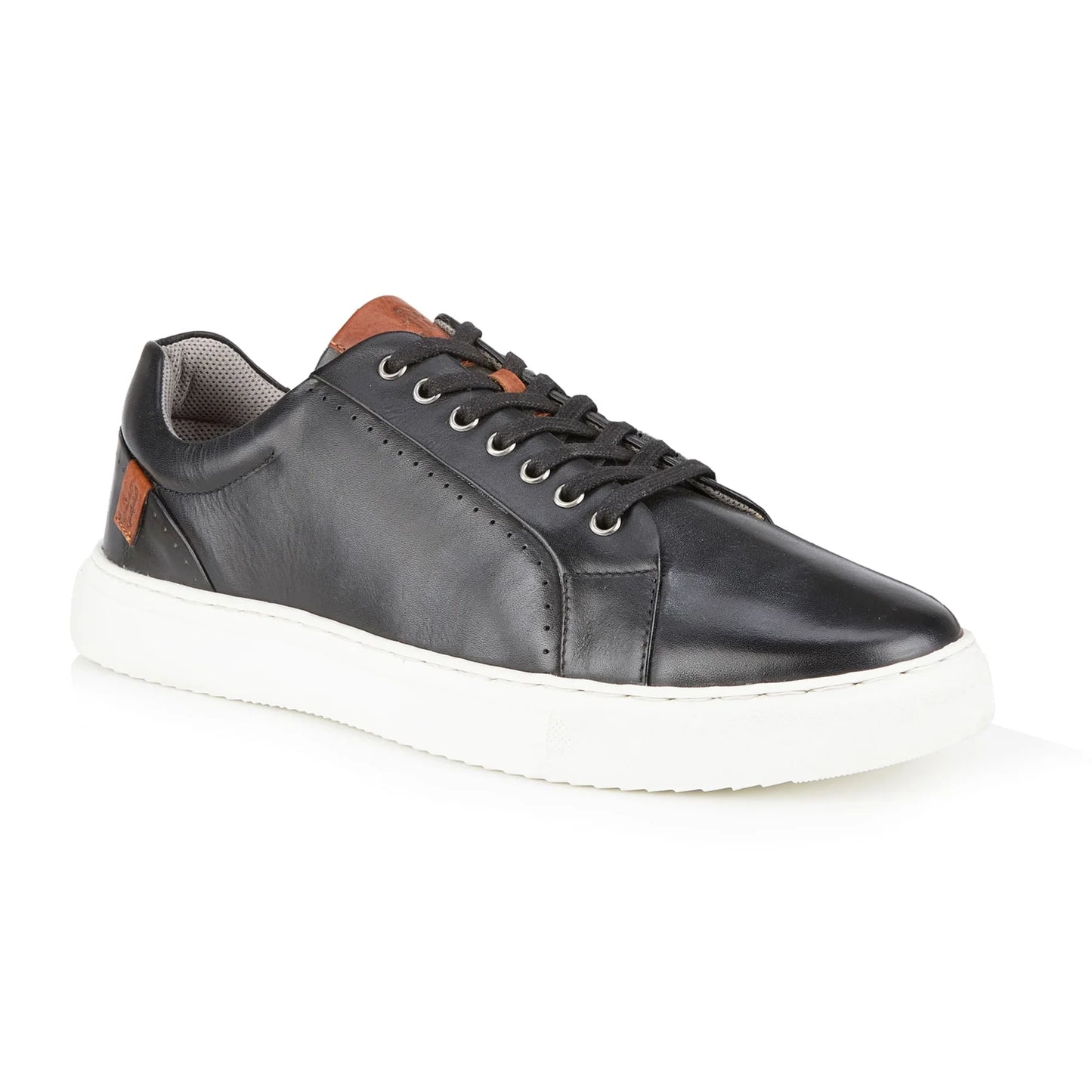 Cavan Leather Trainer - Black