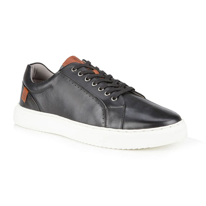 Cavan Leather Trainer - Black