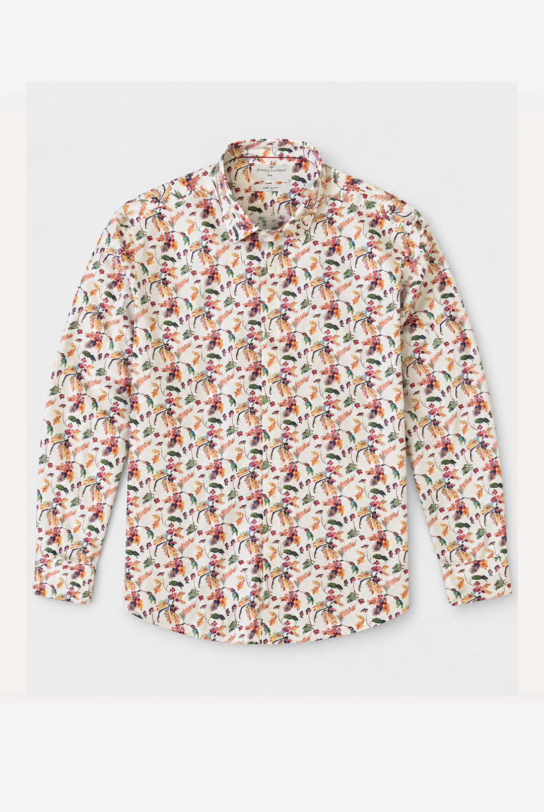 Long Sleeve Acorn Print Shirt - Ecru