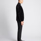 Slim Fit Velvet Jacket - Black