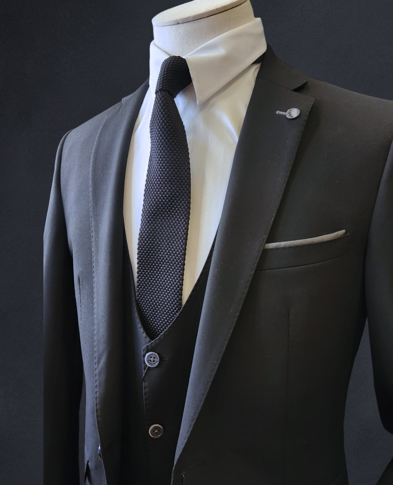 Remus Slim Fit Suit Jacket - Black