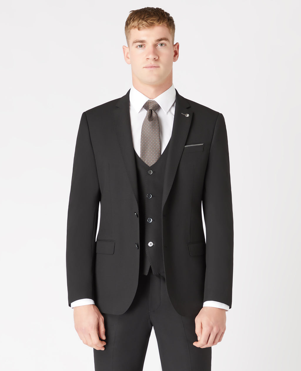 Remus Slim Fit Suit Jacket - Black
