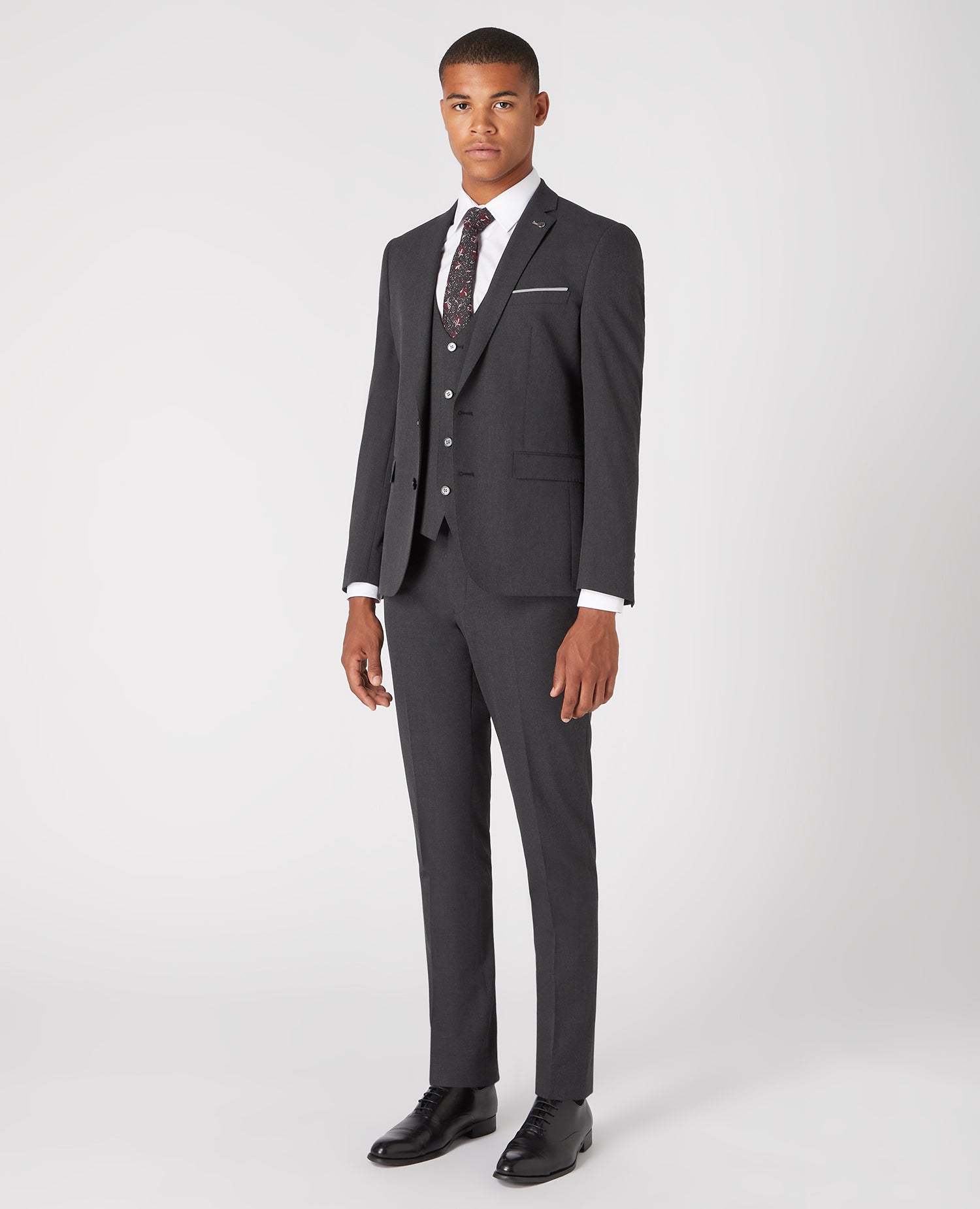 Remus Slim Fit Suit Jacket - Charcoal