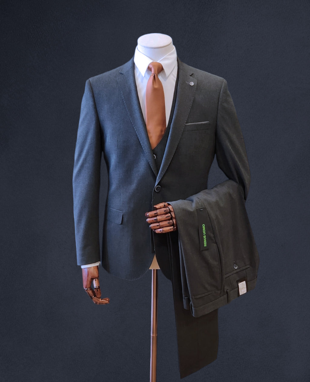 Remus Slim Fit Suit Jacket - Charcoal