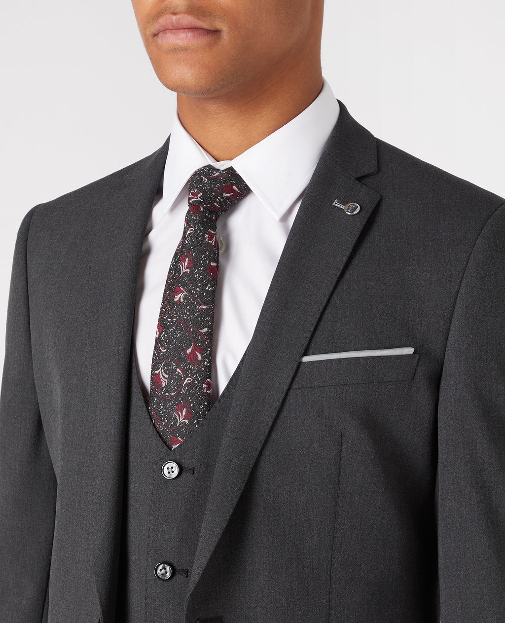 Remus Slim Fit Suit Jacket - Charcoal