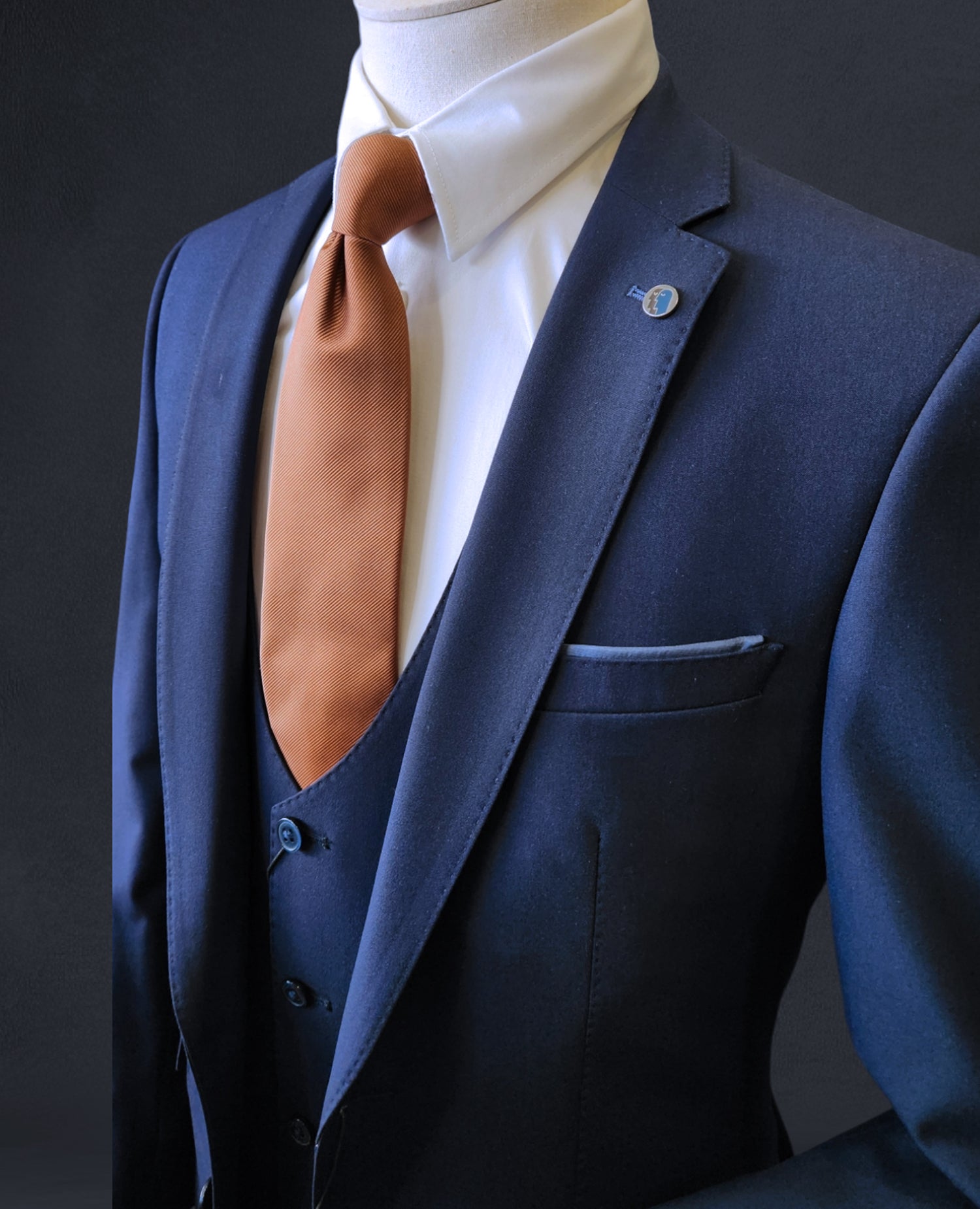 Remus Slim Fit Suit Jacket - French Navy