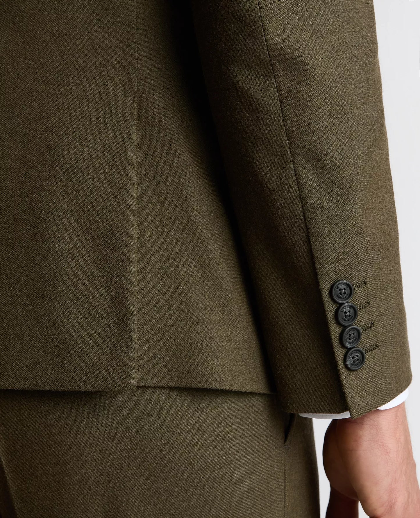 Soft Warm Handle Tapered Olive Suit - Jacket