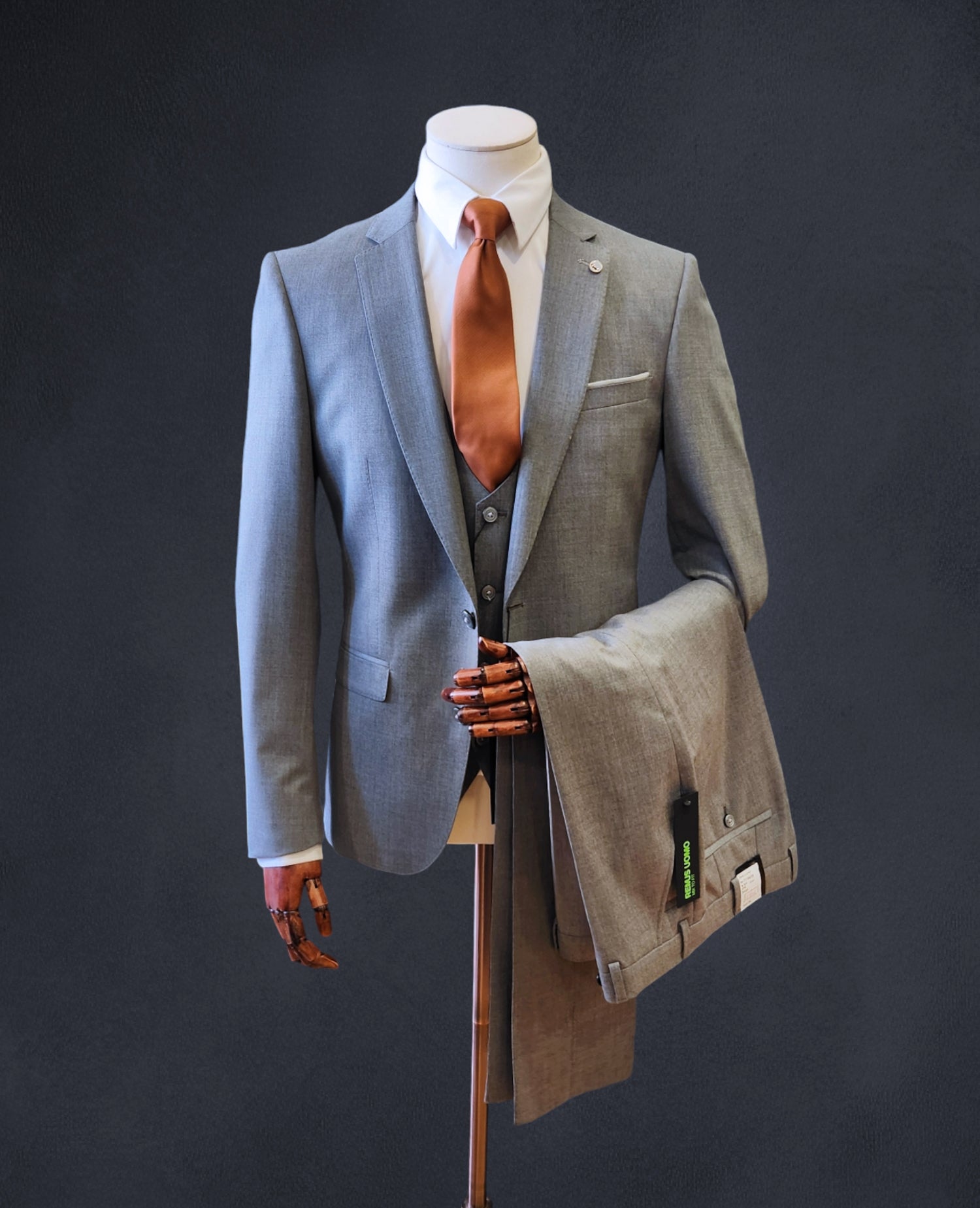 Slim Fit Wool-Rich Suit Jacket - Grey