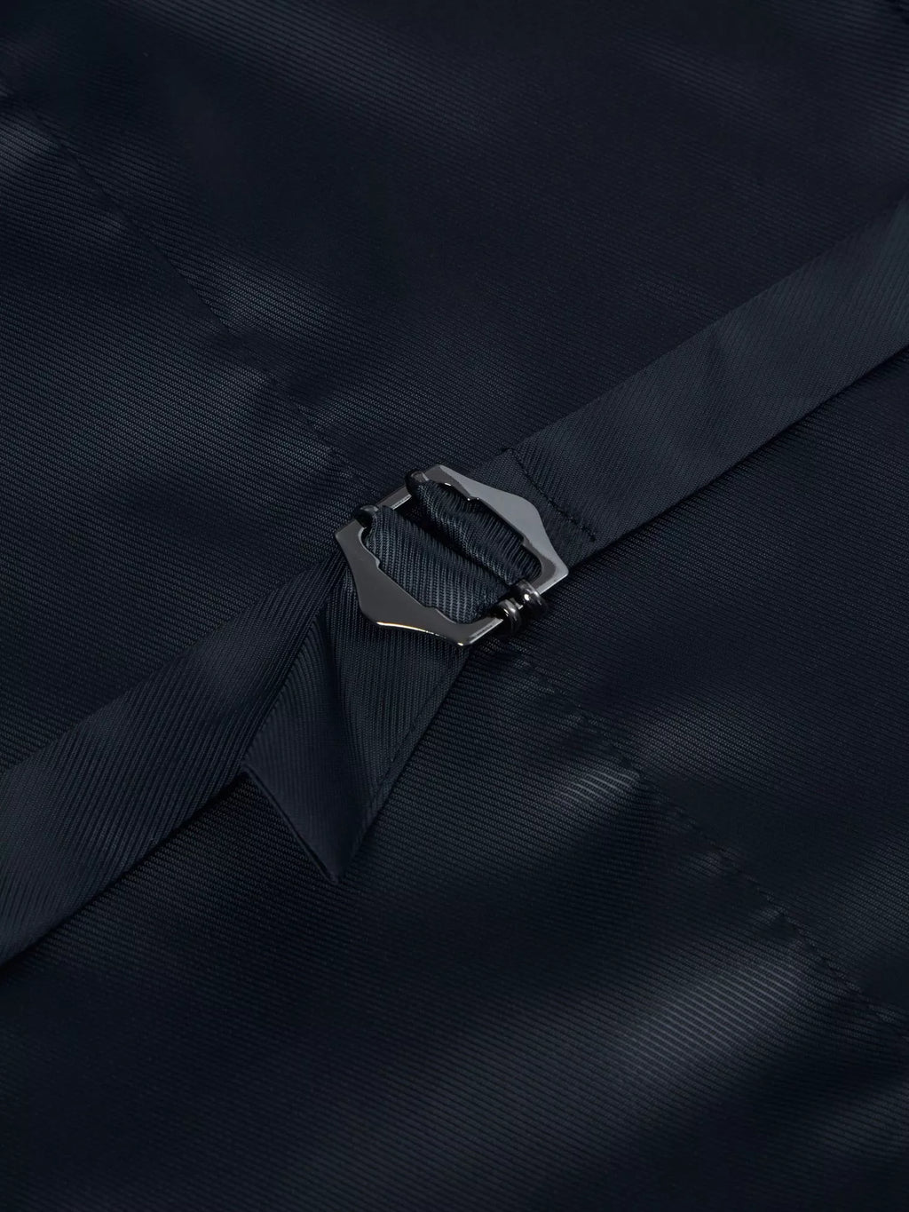 Slim Fit Polyviscose Suit Waistcoat - Black