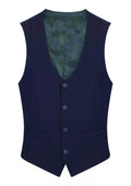 Slim Fit Polyviscose Suit Waistcoat - French Navy