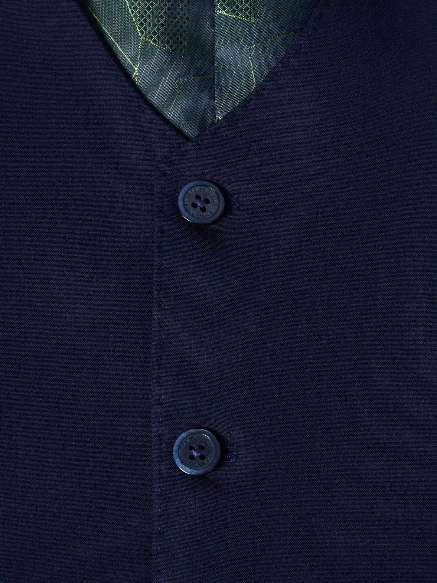 Slim Fit Polyviscose Suit Waistcoat - French Navy