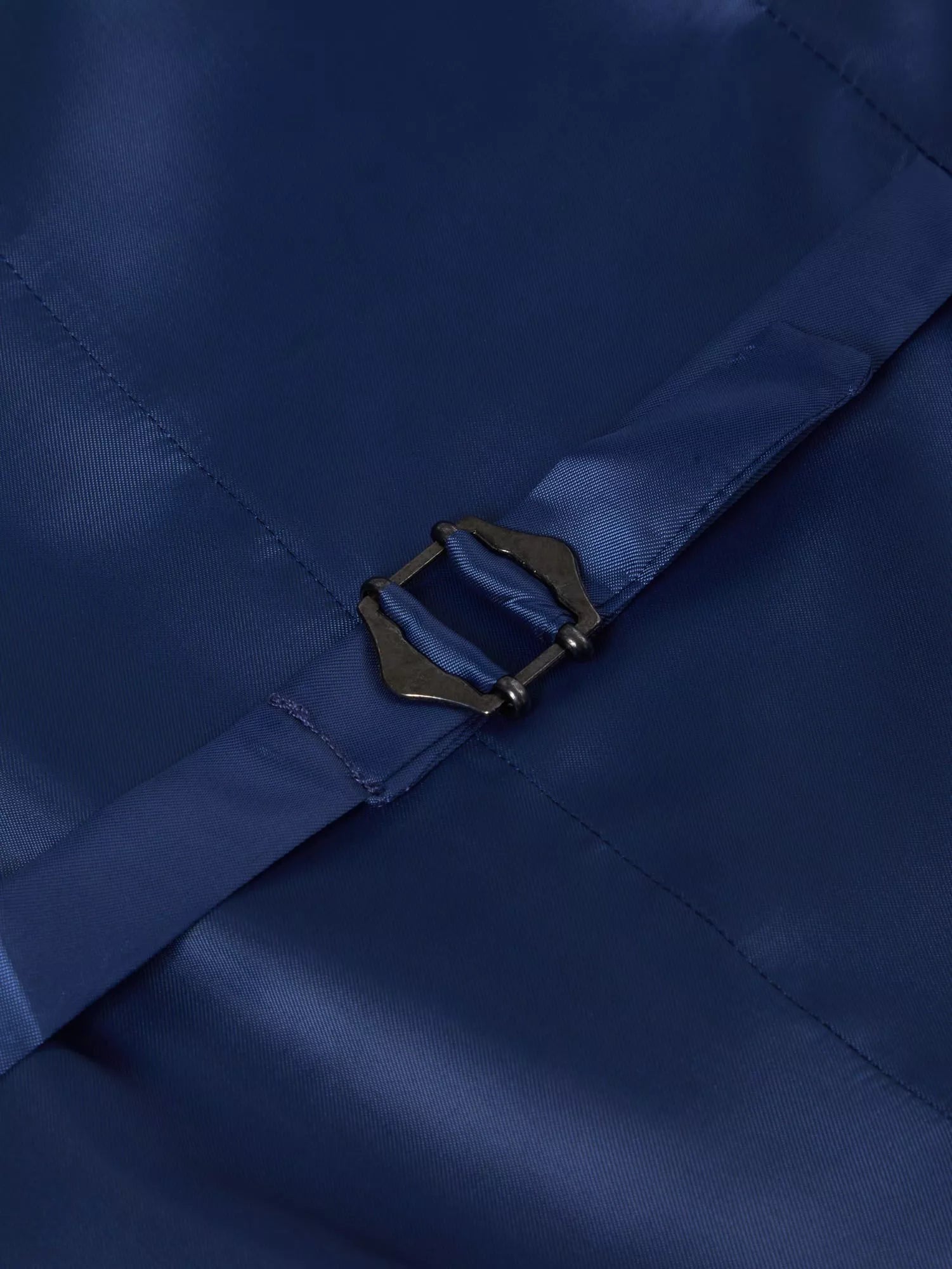 Tapered Fit Polyviscose Suit Waistcoat - French Navy