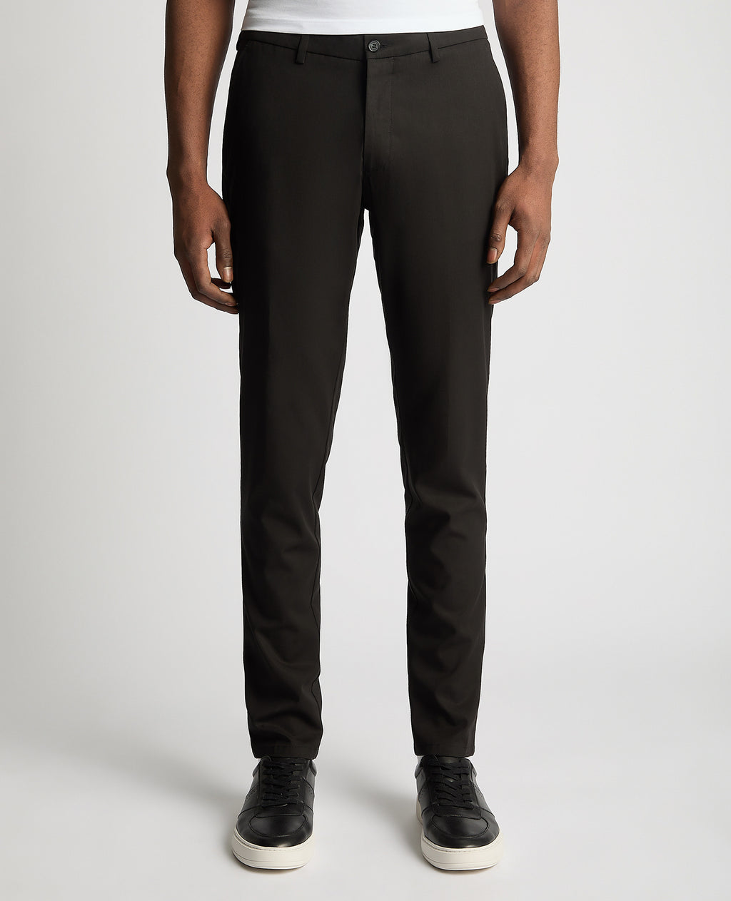 Slim Fit Stretch Trouser - Black