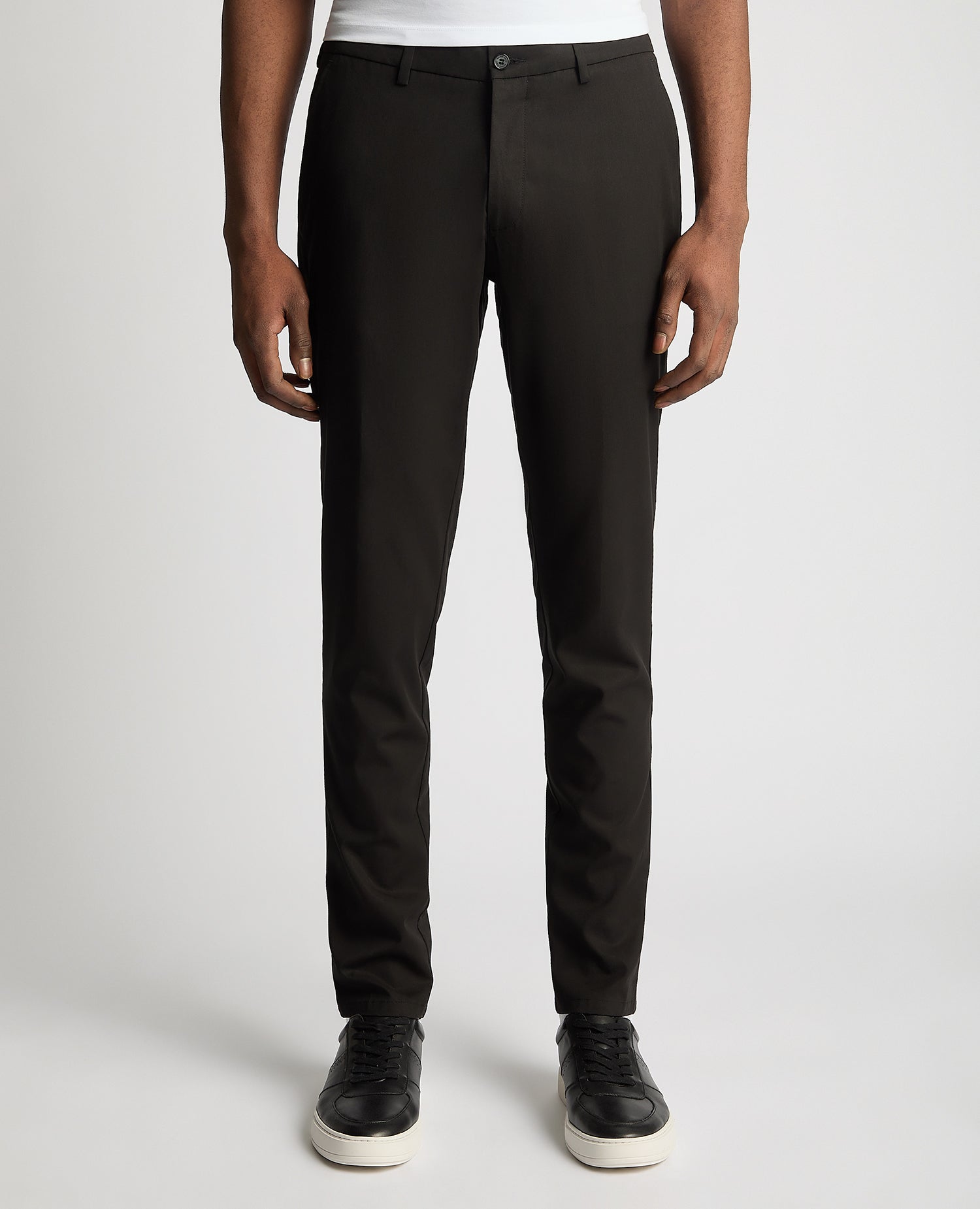 Slim Fit Stretch Trouser - Black