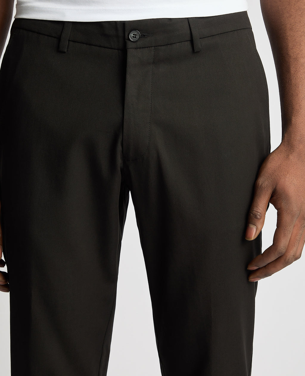 Slim Fit Stretch Trouser - Black