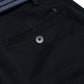 Expandable Waist Straight Leg Chinos - Black