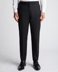 Slim Fit Wool-Rich Dinner Suit Trousers - Black
