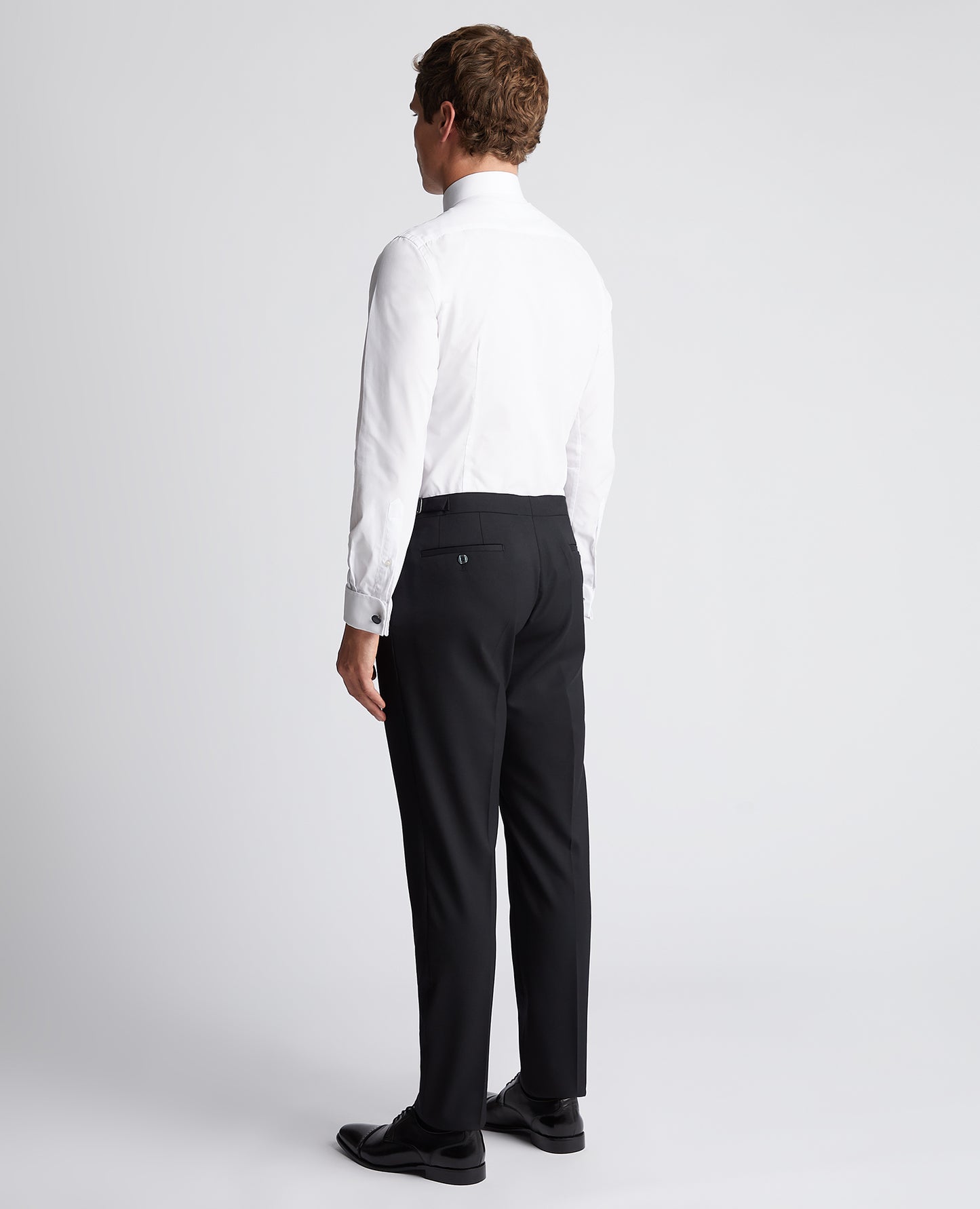 Slim Fit Wool-Rich Dinner Suit Trousers - Black