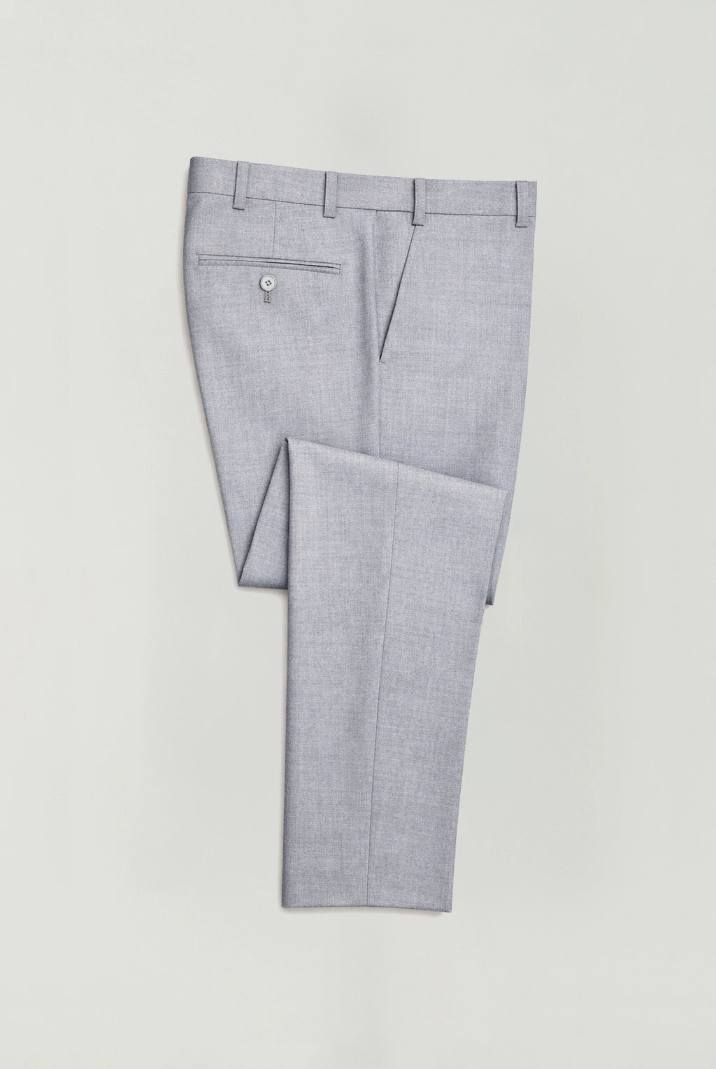 Dale Light Grey Tapered Stretch Fit Suit - Trousers
